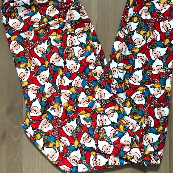 Nwot rare Santa OS LULAROE leggings - Picture 2 of 7